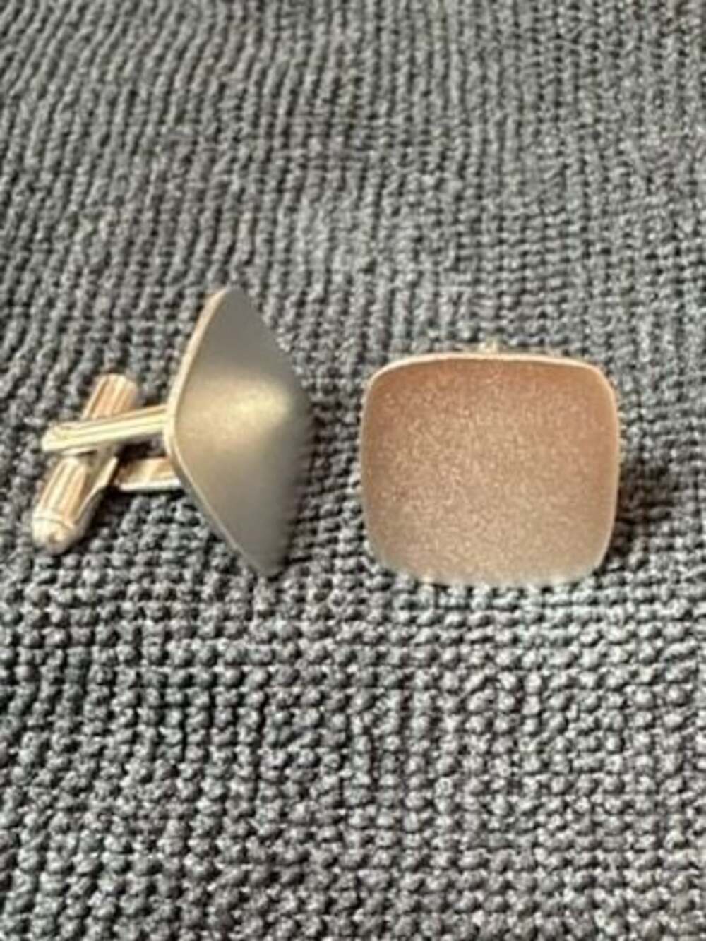 N.S. Meyer Inc. New York Vintage Sterling Top Square Cufflinks